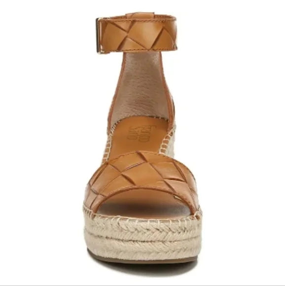 Franco Sarto Clemens Espadrille Wedge Sandals Tan 7.5 - Picture 3 of 7